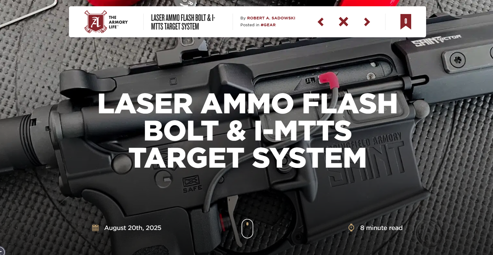 Flash Bolt & iMTTS review by Armory Life Flash Bolt & iMTTS review by Armory Life