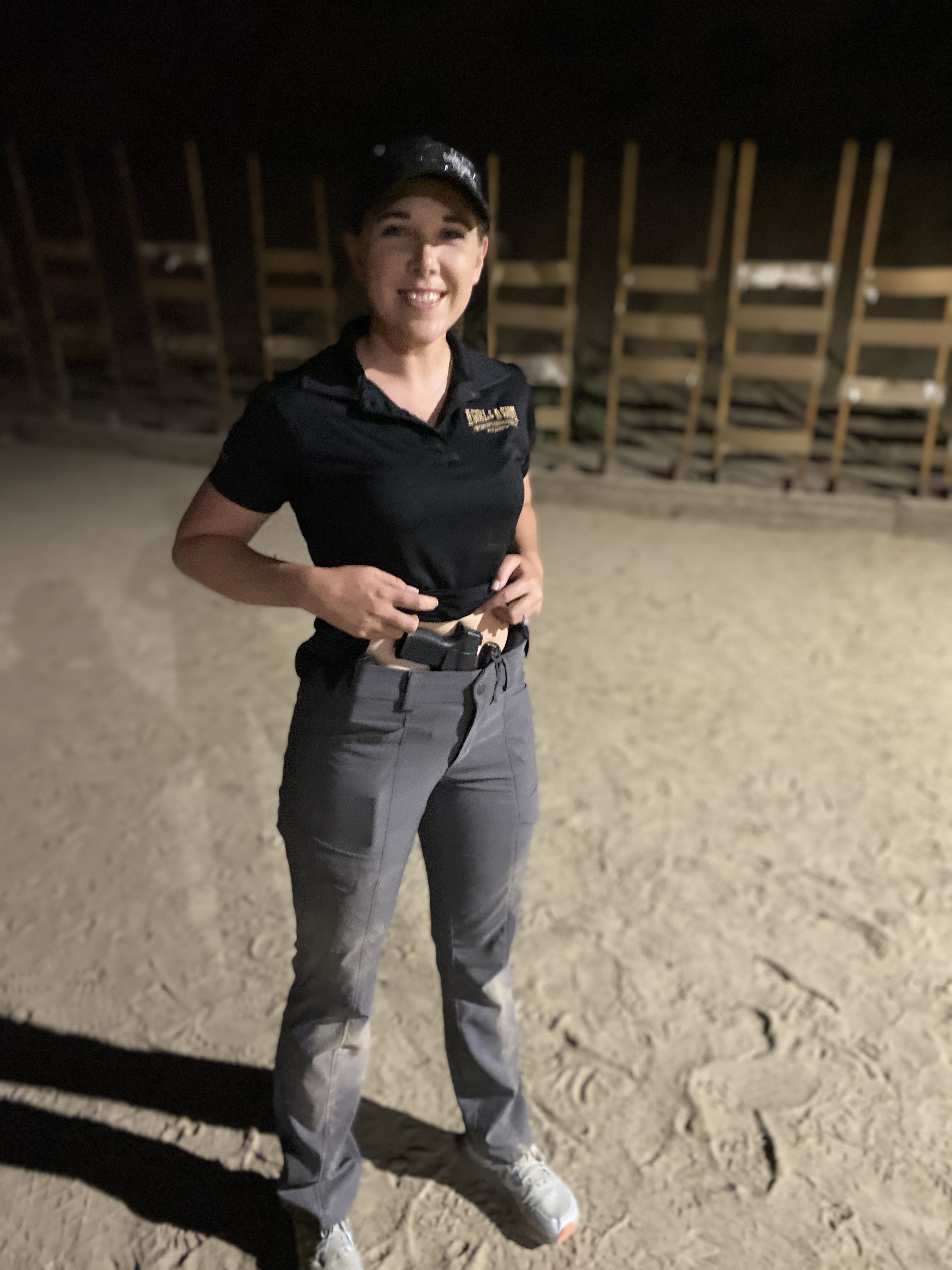 Dakota competing with her carry gun and holster